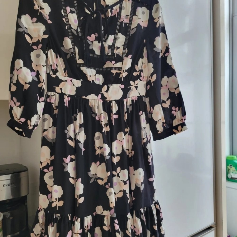 Kate Spade size 0 posy floral silk dress